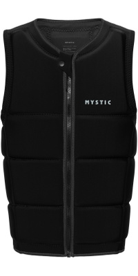 2025 Mystic Da Uomo Brand Front Zip Wake Impact Vest 35005.240215 - Black