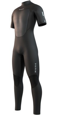 2025 Mystic Da Uomo Star 3/2mm Short Arm Back Zip Muta 35000.250028 - Black