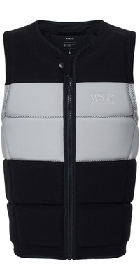 2026 Mystic Peacock Front Zip Wake Impact Vest 35005.240227 - Black / White