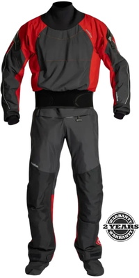 2026 Nookie Fusion Latex Drysuit DR51 - Black / Rosso