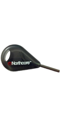 2026 Northcore FCS Compatible Fin Key NH06 - Black / Silver