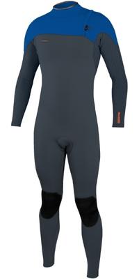 2025 ONeill Da Uomo HyperFreak Comp 3/2mm Zip Free Muta 4970 - Dark Orion / Deep Sea