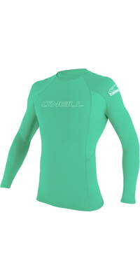 2026 ONeill Youth Basic Skins Gilet In Lycra A Maniche Lunghe 3346 - Light Aqua