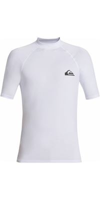 2026 Quiksilver Da Uomo Everyday UV50 Gilet In Lycra A Manica Corta AQYWR03130 - White