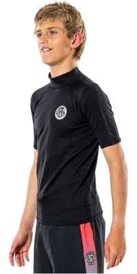 2026 Rip Curl Bambino Thermopro Top A Manica Corta WLYYCB - Black