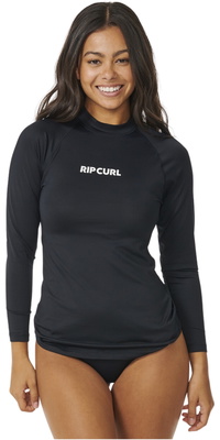 Rip Curl Da Donna 2026 Classic Surf Gilet In Lycra UPF A Manica Lunga 17MWRV - Black