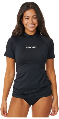 2026 Rip Curl Da Donna Gilet Classico Surf A Maniche Corte In Lycra 17NWRV - Black