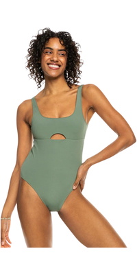 Roxy Pro Costume Da Bagno Intero A Doppia Linea ERJX103588 - Agave Green