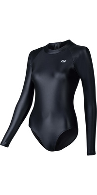 2026 ZONE3 Da Donna Costume Termico A Maniche Lunghe Con Collo Alto OWS Ti+ SW24WLTI101 - Black