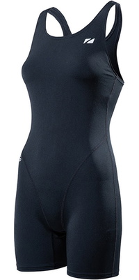 2025 ZONE3 Da Donna OWS Renew Gamba Corta Kneeskin Swim Costume SW22WOWSK101 - Black
