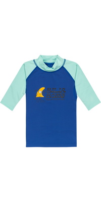 2025 Billabong Bambino Canotta In Lycra A Maniche Corte EBTWR03004 - Blue Rinse