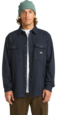 2025 Billabong Da Uomo Del Mar Flannel Shirt EBYWT03018 - Dark Navy
