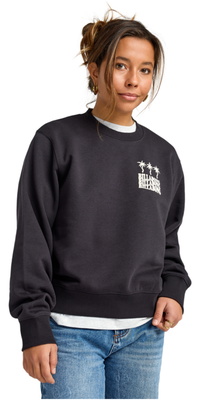 2025 Billabong Womens Familiy Tree Crew Fleece EBJSF00191 - Black Pebble