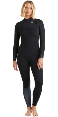 2026 Billabong Da Donna Furnace Natural 3/2mm Chest Zip Muta ABJW100223 - Black Tiki