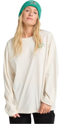 2025 Billabong Womens Paradise Arch Long Sleeve T-Shirt EBJZT00489 - Whitecap