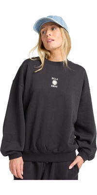2025 Billabong Womens So Sunny Kendal Crew Fleece EBJFT00155 - Black Pebble