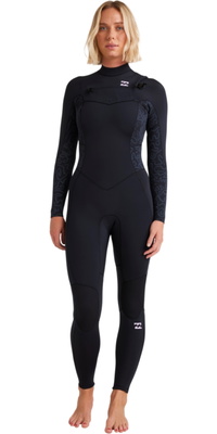 2026 Billabong Da Donna Synergy Natural 3/2mm Chest Zip Muta 24BW191510 - Black Fade
