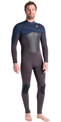 2025 C-Skins Da Uomo Nuwave Rewired 5/4mm Chest Zip Muta C-NRW54MCZ - Meteor / Meteor X / Bluestone X