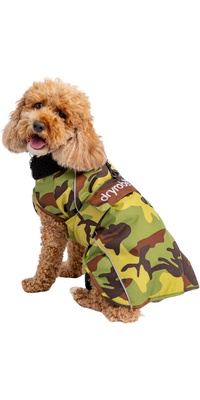 2026 Cappotto Per Cani  Dryrobe  V3DRDC - Mimetico Verde / Black