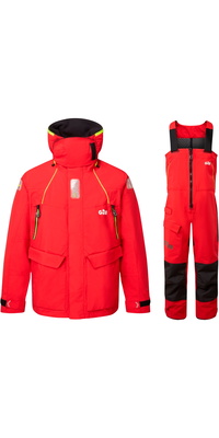 2026 Gill Da Uomo OS2 Giacca E Pantaloni Da Vela Offshore GMOOJATCSR - Red