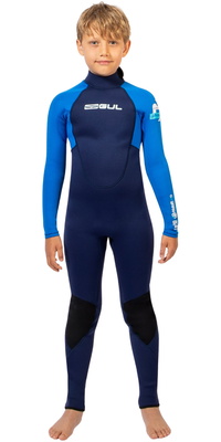 2025 Gul Bambino G-Force Natur 3/2mm Back Zip Muta GF1307-NABL - Navy / Blue
