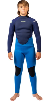 2026 Gul Bambino Response Natur 3/2mm Flatlock Back Zip Muta RE1322-BLBL - Blue
