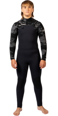 2026 Gul Bambino Yulex Flexor 5/4mm Chest Zip Muta FX1229 - Black / Smoke