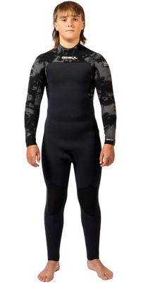 2026 Gul Bambino Yulex Flexor 5/4/3mm Back Zip Muta FX1230-BKSM - Black / Smoke