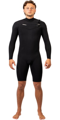 2026 Gul Da Uomo Echo Natur 3/2mm Chest Zip Manica Lunga Muta Primaverile Muta EC3325-BKBK - Black