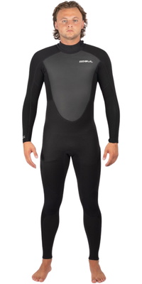 2026 Gul Da Uomo Response 3/2mm Flatlock Back Zip Muta RE1321-C1 - Black