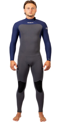 2026 Gul Da Uomo Yulex Flexor 4/3mm Back Zip Muta FX1217 - Black / Blue