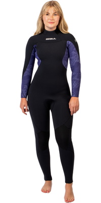 2026 Gul Da Donna Yulex Flexor 5/4mm Back Zip Muta FX1224-BKTB - Black / Tiebird