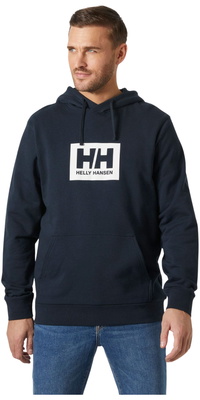 2025 Helly Hansen Da Uomo HH Box Felpa Con Cappuccio 54526 - Navy