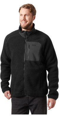 2025 Helly Hansen Da Uomo Panorama Pile Fleece Block Jacket 49460 - Black