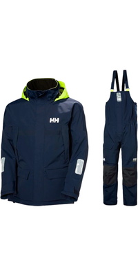 2026 Helly Hansen Da Uomo Pier 4.0 Giacca E Pier 4.0 Salopette Da Vela HHMPJAPBBN - Navy