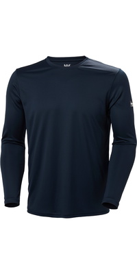 2026 Helly Hansen Da Uomo Tech Crew Top A Maniche Lunghe 2.0 49582 - Navy