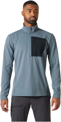 2026 Helly Hansen Da Uomo Versalite 1/2 Zip Fleece 49550 - Washed Navy