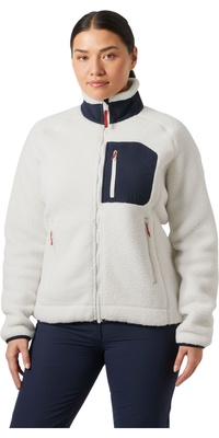 2025 Helly Hansen Da Donna Pile Imperiale Fleece Block Jacket 49468 - Snow