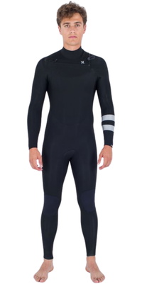 2026 Hurley Da Uomo Advant 3/2mm Chest Zip Muta MFS0013322 - Black