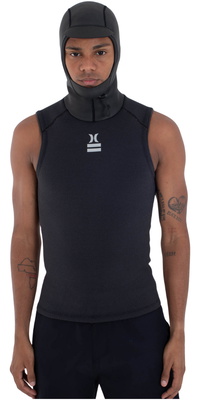 2025 Hurley Da Uomo Plus 1.5mm Gilet Termico Con Cappuccio MSJ0011129 - Black