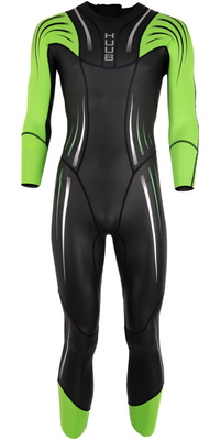 2026 Huub Da Uomo Surface Swim Wetsuit SURFHUUB - Black / Fluo Green