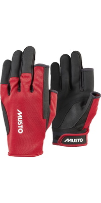 2025 Musto Essentials Guanti Da Vela Con Dita Lunghe 2.0 86117 - True Red
