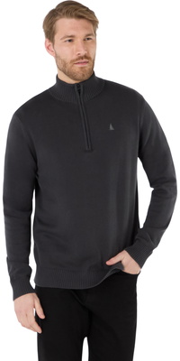 2025 Musto Da Uomo Original 1/4 Zip Neck Knit Sweater 85082 - Carbon Marl