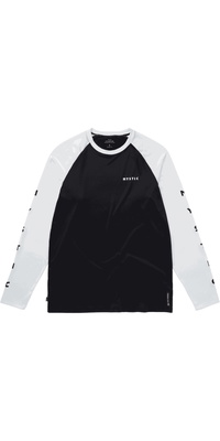 2025 Mystic Da Uomo Bolt Long Sleeve Quickdry Tee 35001.240157 - Black / White