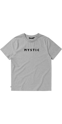 2025 Mystic Da Uomo Brand Tee 35105.250805 - Light Grey Melee