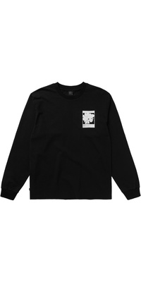 2025 Mystic Da Uomo Heartsease Long Sleeve Tee 35105.260700 - Nero