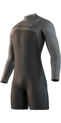 2026 Mystic Da Uomo Motion 3/2mm Longarm Front Zip Shorty Muta 35000.250013 - Black