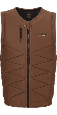 2026 Mystic Mens Outlaw Front Zip Wake Impact Vest 35005.240226 - Brown