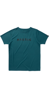2026 Mystic Mens Star Short Sleeve Quick Dry Rash Vest 35001.250203 - Teal