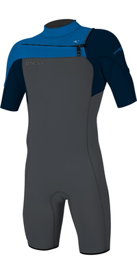 2025 ONeill Bambino Hammer 2mm Chest Zip Shorty Muta 5413 - Graphite / Abyss / Ocean